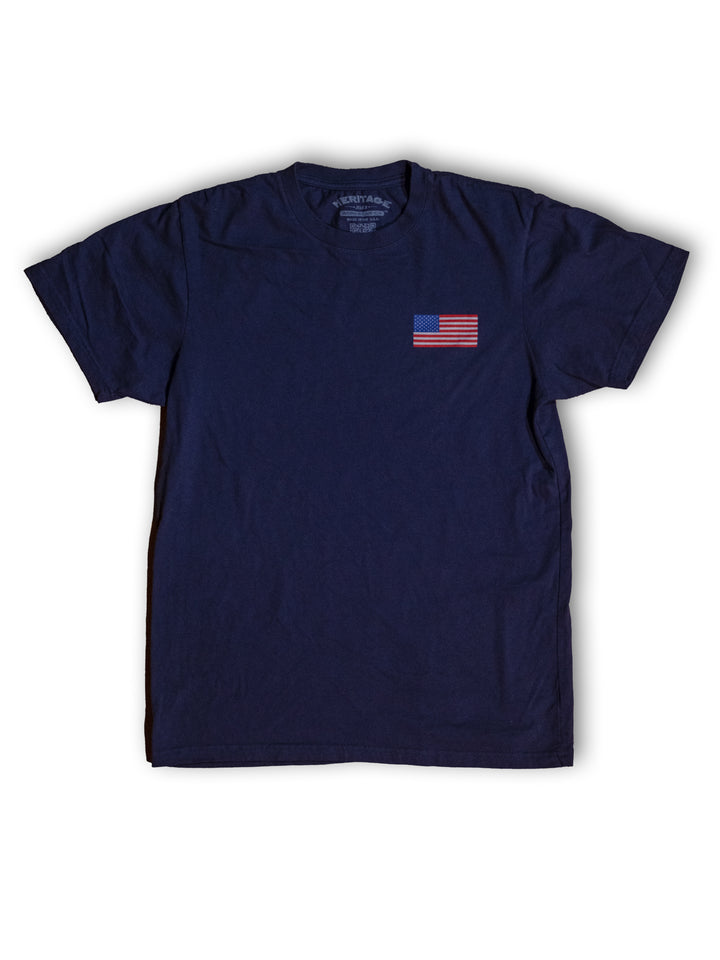 Heritage Flag Tee - Indigo - Heritage Workwear