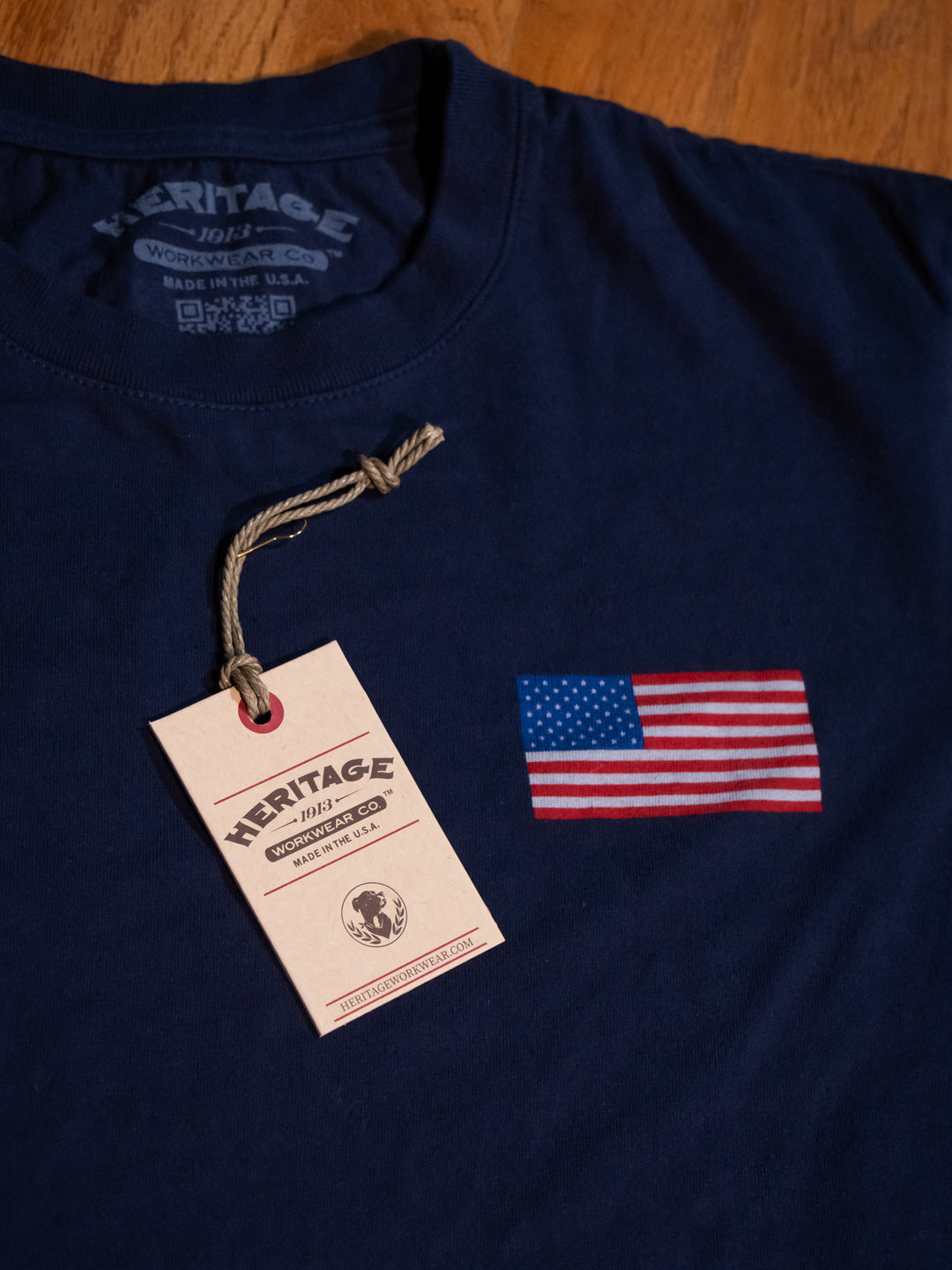 Heritage Flag Tee - Indigo - Heritage Workwear