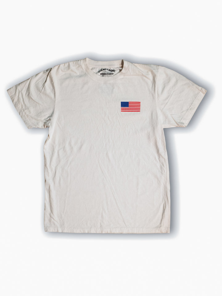 Heritage Flag Tee - Ecru - Heritage Workwear