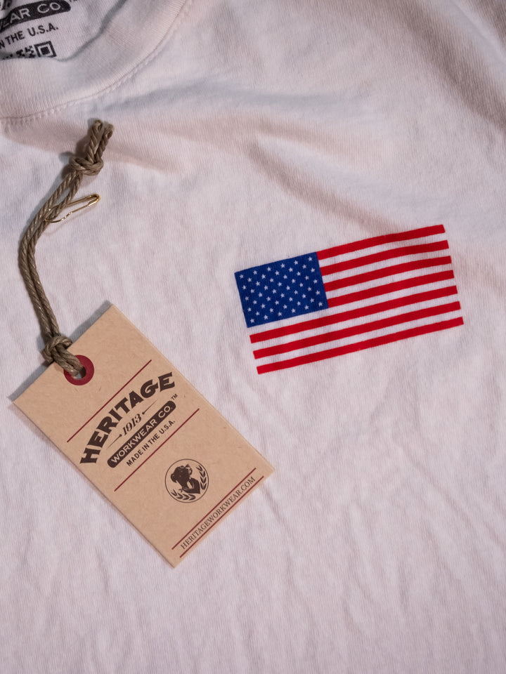 Heritage Flag Tee - Ecru - Heritage Workwear