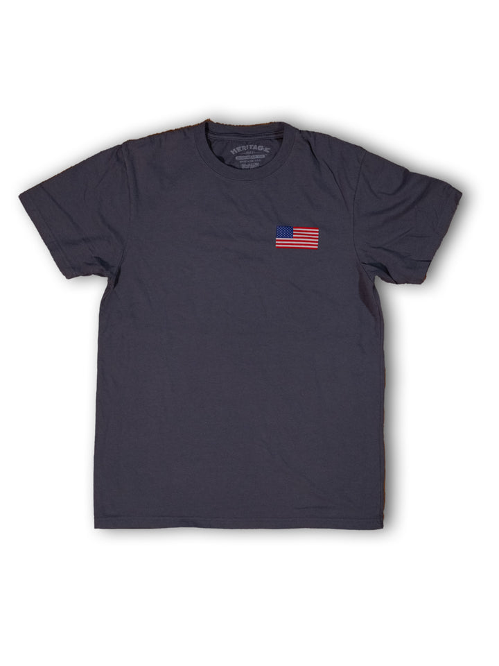 Heritage Flag Tee - Charcoal - Heritage Workwear