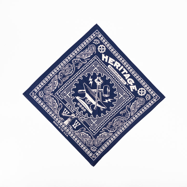 Heritage Bandana - Blue - Heritage Workwear