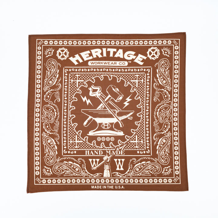 Heritage Bandana - Brown - Heritage Workwear