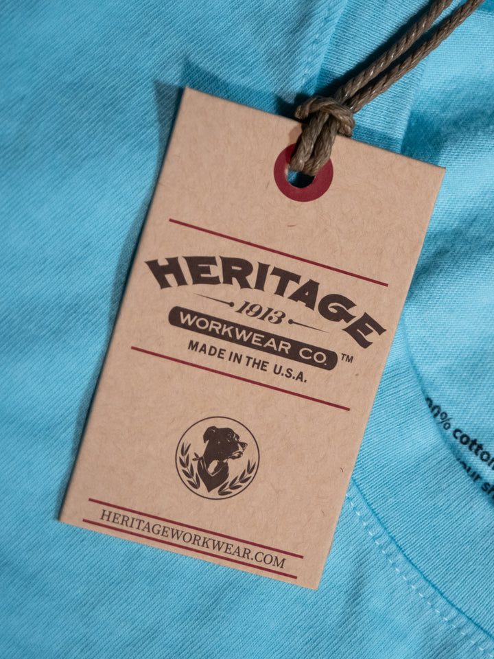 Women's Heritage Flag Tee - Turquoise - Heritage Workwear