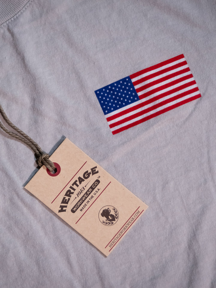 Heritage Flag Tee - Tin Cup - Heritage Workwear