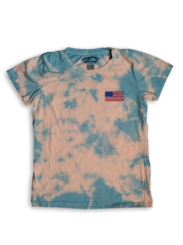 Women's Heritage Flag Tee - Tie Dye - Heritage Workwear