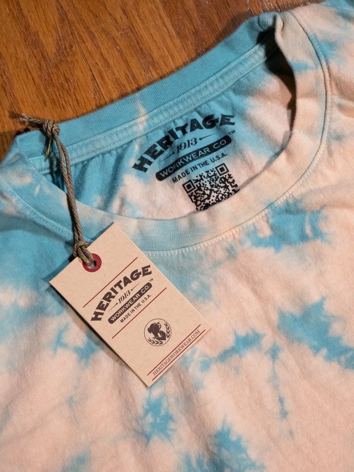 Women's Heritage Flag Tee - Tie Dye - Heritage Workwear