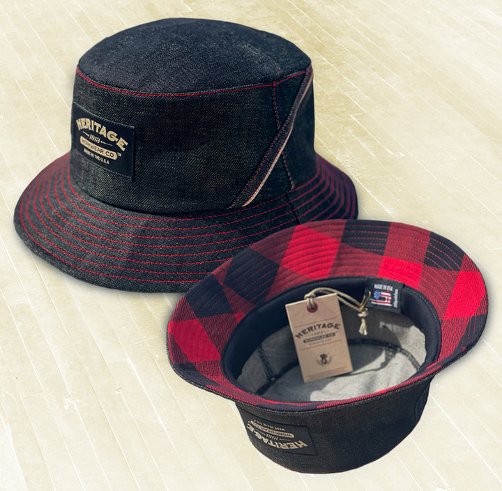 Heritage Primo Bucket Hat - Selvedge Denim - Heritage Workwear