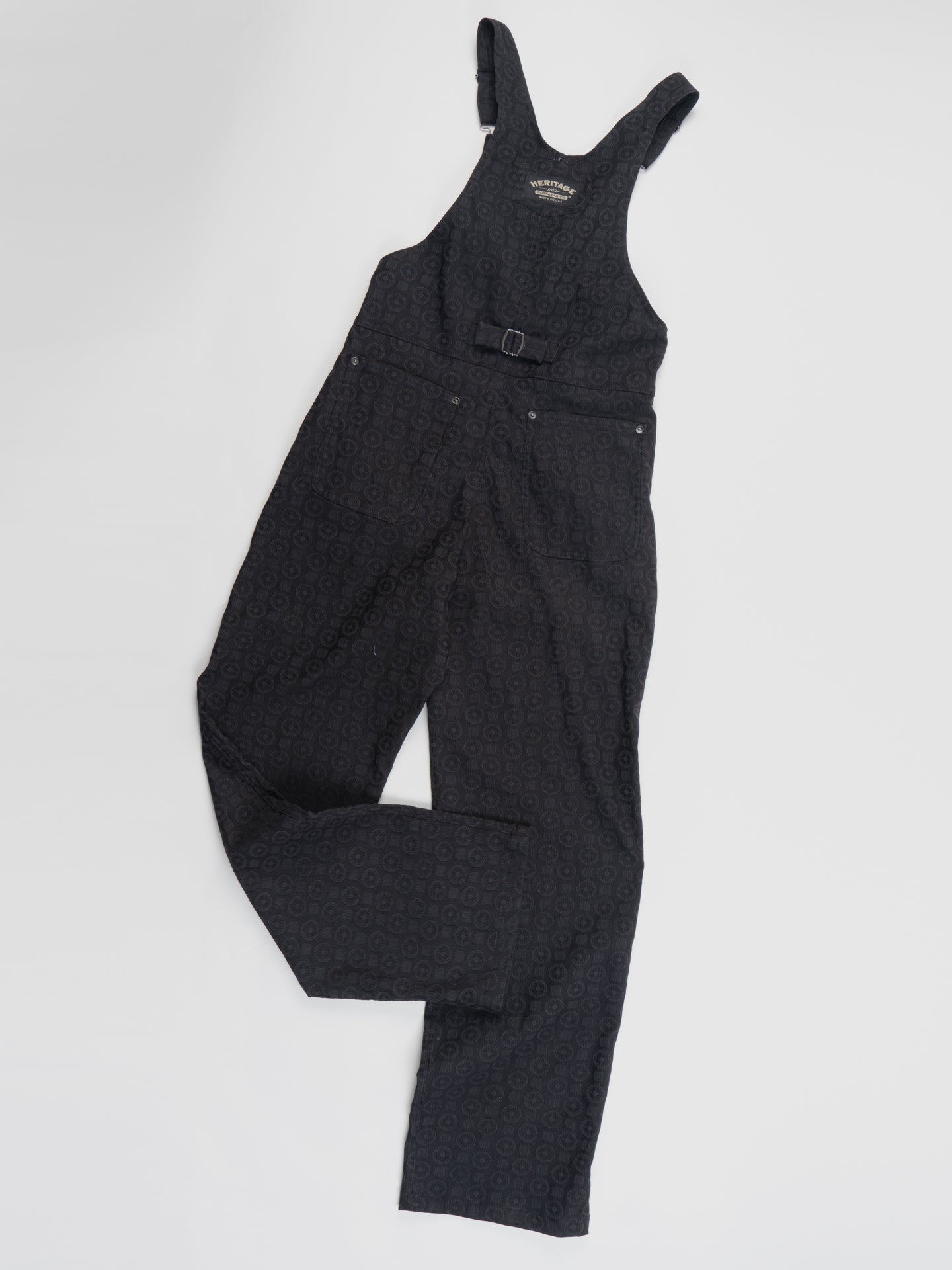 Women's Playwear Overall - Black Brocade | Durable & Stylish