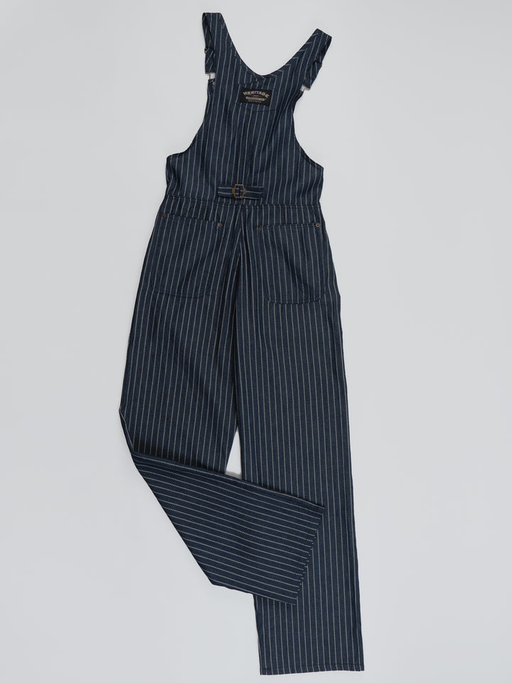 Women's Playwear Overall - Indigo Stripe - Heritage Workwear