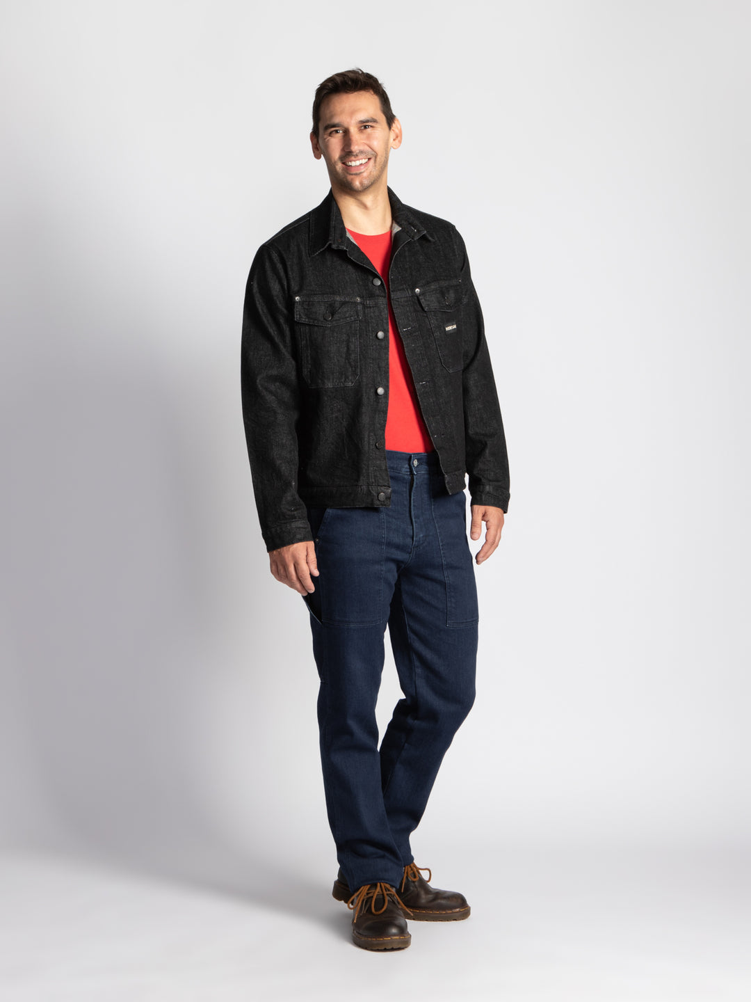 Workwear Gibson Jacket - Black Denim - Heritage Workwear