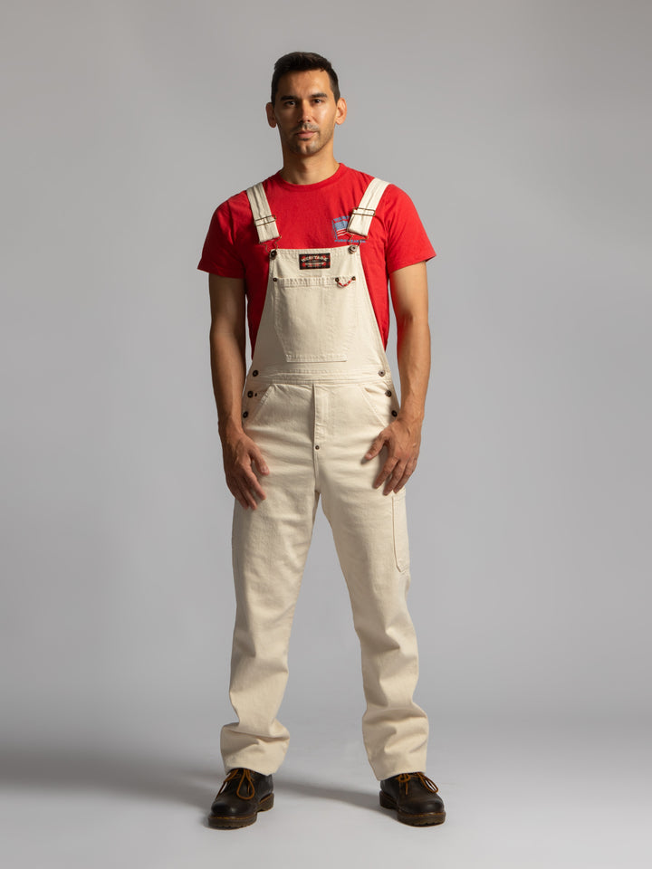 Workwear Ecru Denim Twill Overall - Heritage Workwear