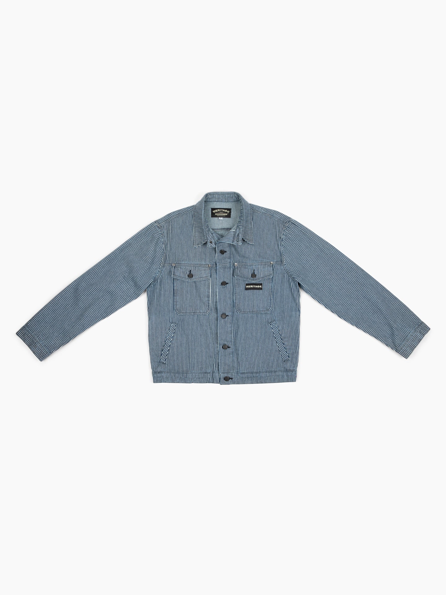 CAL O LINE ★美品★ HICKORY STRIPE JACKET Walk The Line In Cal O Line's Stripe Engineers Jacket