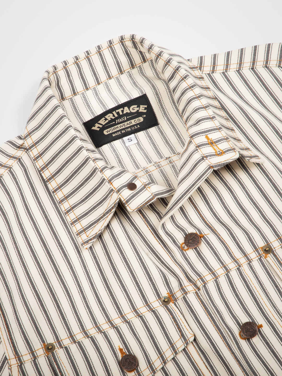 Workwear Gibson Jacket - Mattress Stripe - Heritage Workwear