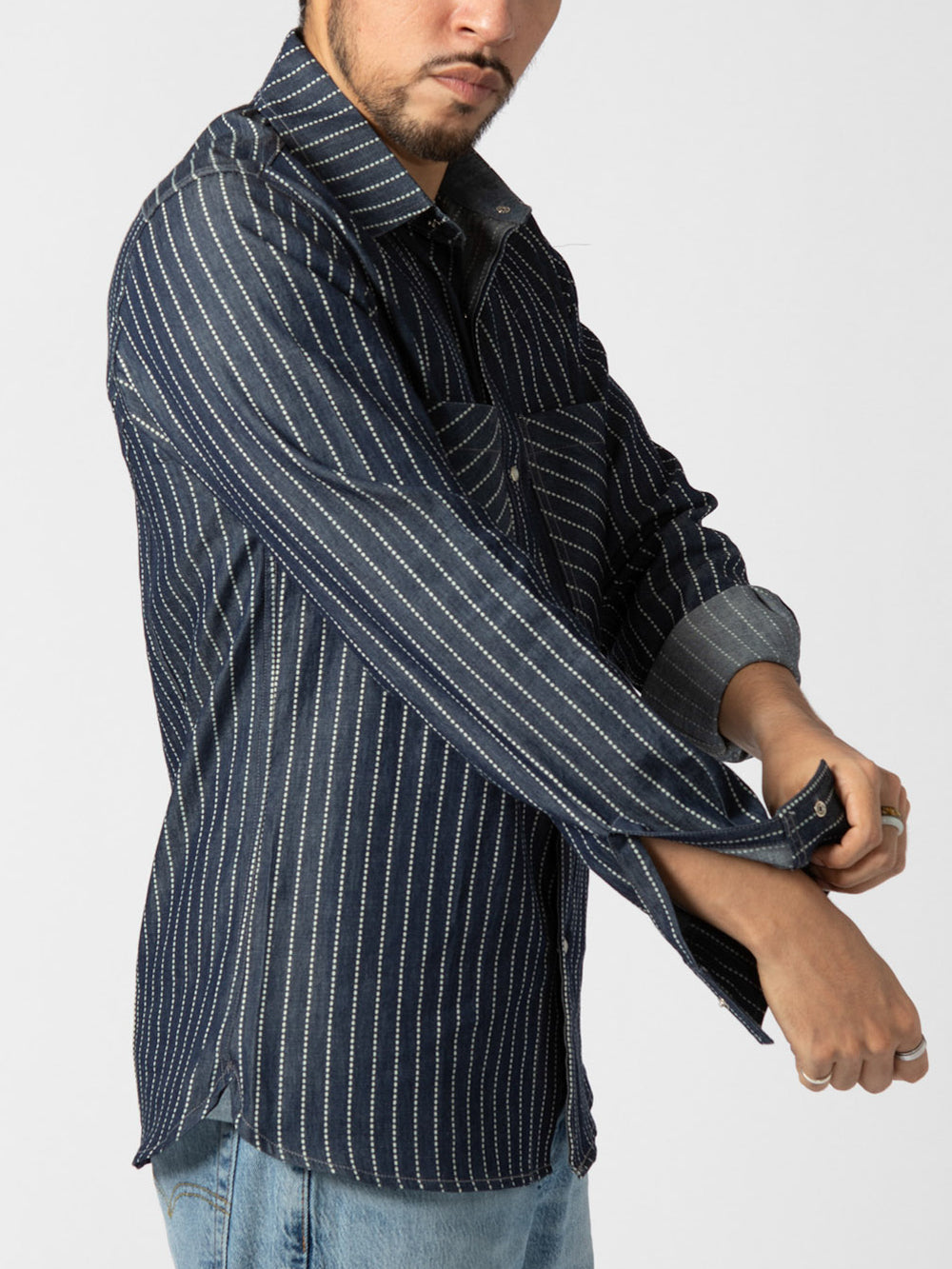 Heritage Indigo Beaded Stripe - Heritage Workwear