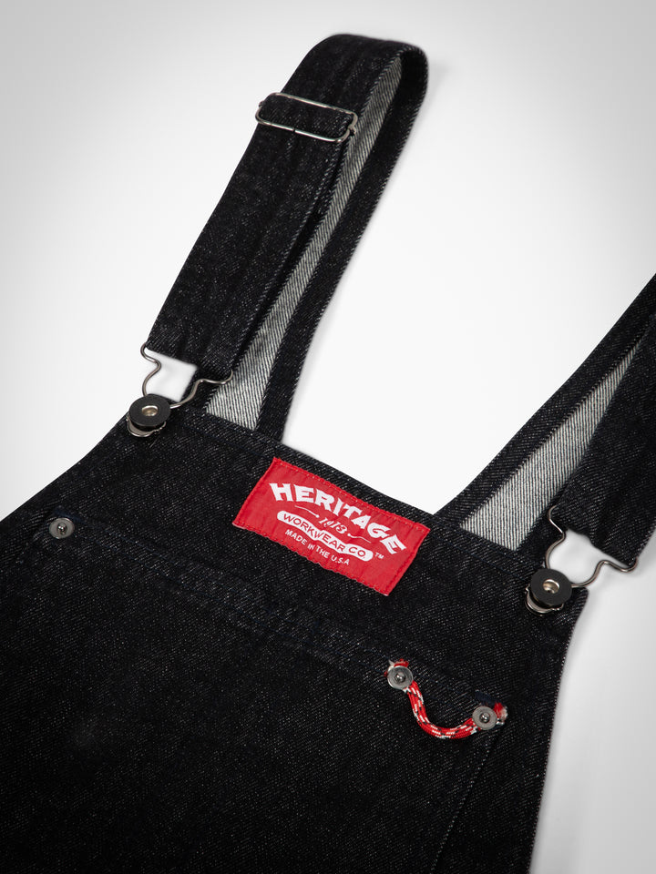 Workwear Denim Overall - Black - Heritage Workwear